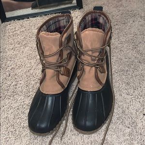 faux duck boots